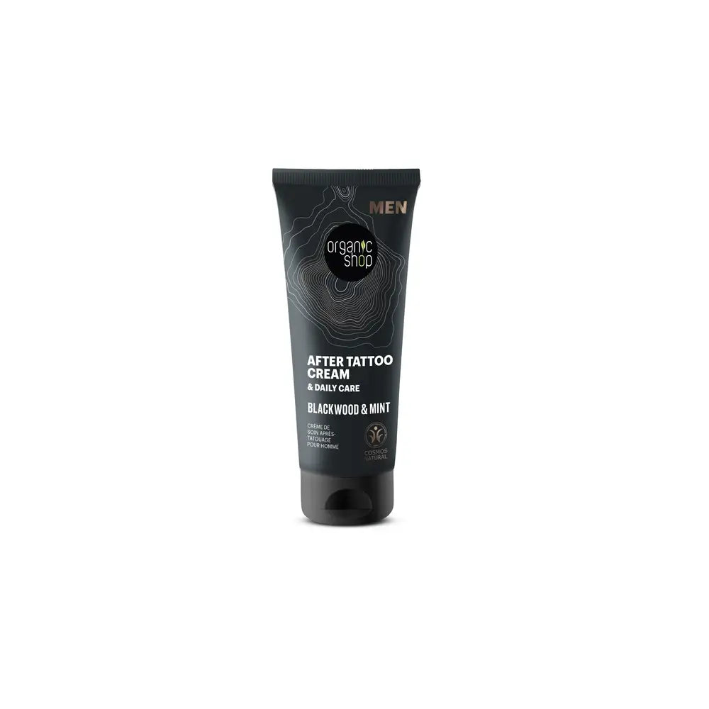 Negozio Biologico Negozio Biologico Corteccia di quercia e menta piperita Crema dopobarba per tatuaggi, 75 Ml