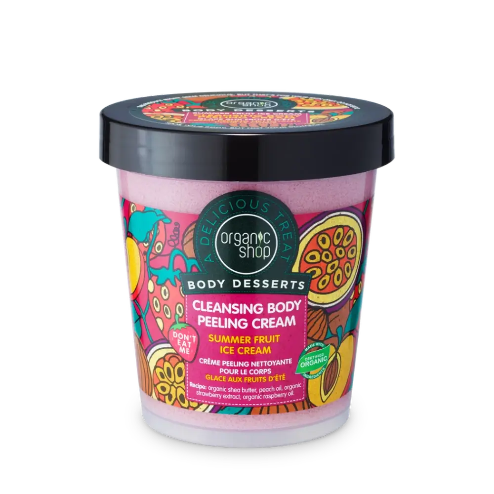 Negozio biologico Gelato alla frutta estiva Crema detergente per il corpo, 450 Ml