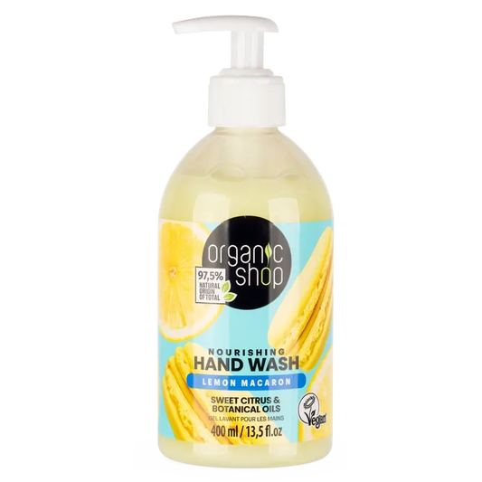 Organic Shop Crp Sapone nutriente per le mani al limone Macaron , 400 ml