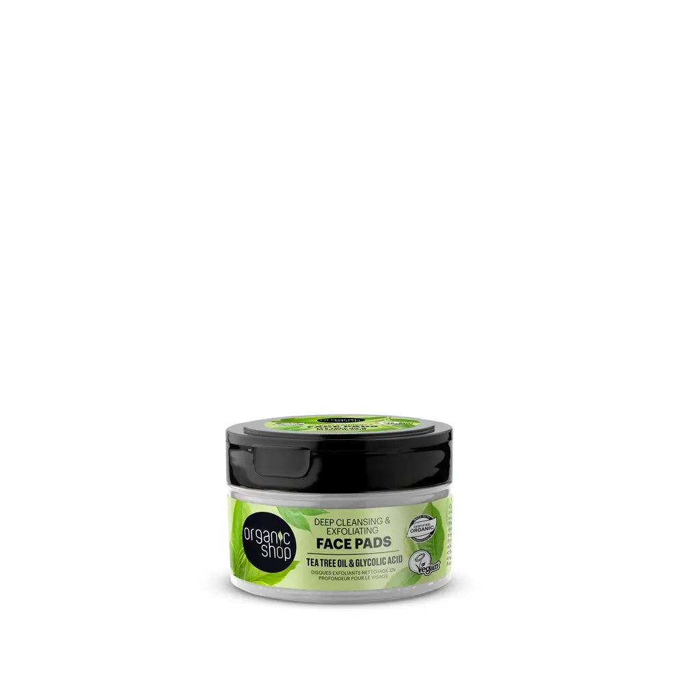 Organic Shop Dischetti esfolianti per il viso a pulizia profonda, 20 pezzi