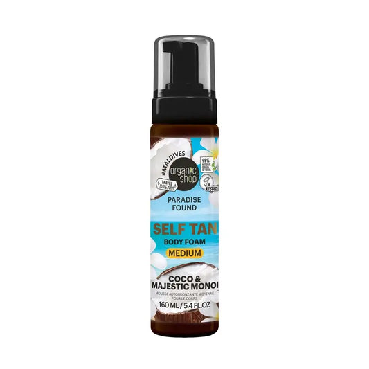 Organic Shop schiuma autoabbronzante tonalità media, 160 ml