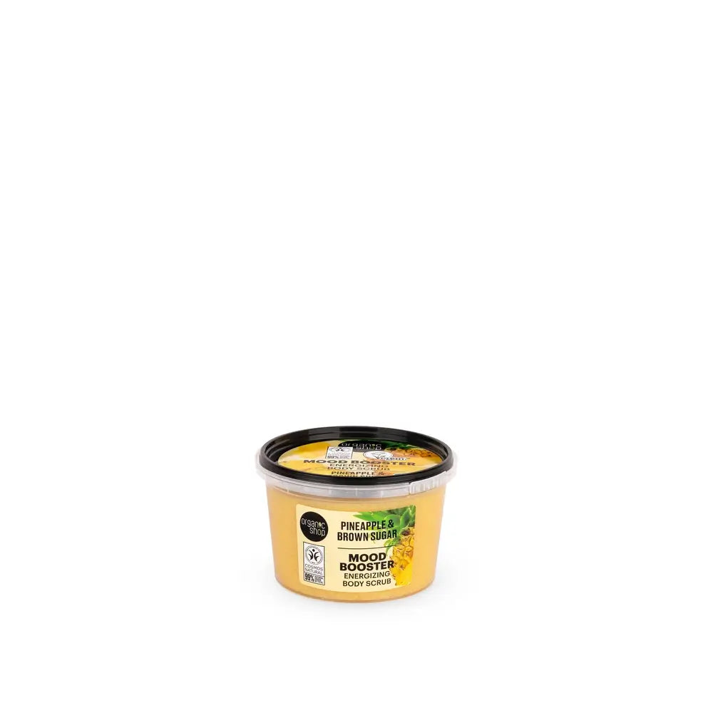 Organic Shop Mood Booster Scrub corpo energizzante con ananas e zucchero di canna, 250 Ml