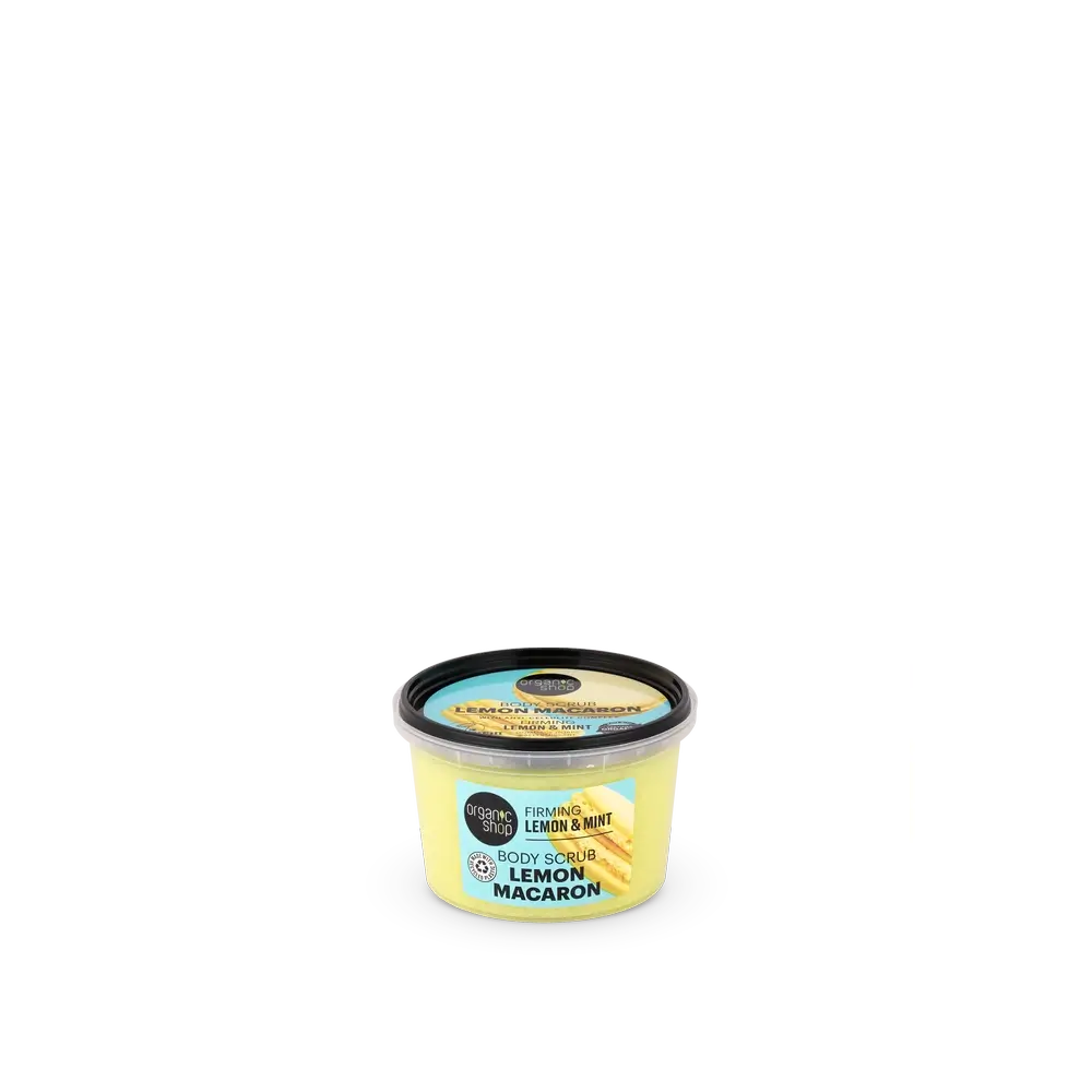 Organic Shop Scrub rassodante per il corpo al limone Macaron , 250 ml