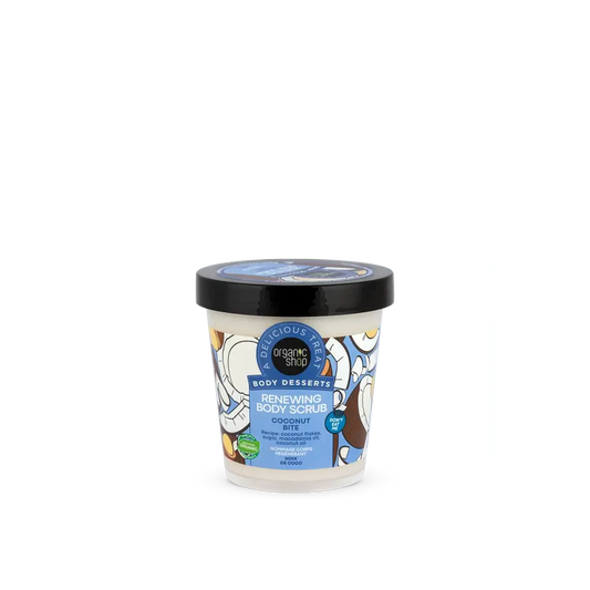 Negozio Biologico Scrub rinnovatore per il corpo al morso di cocco, 450 Ml