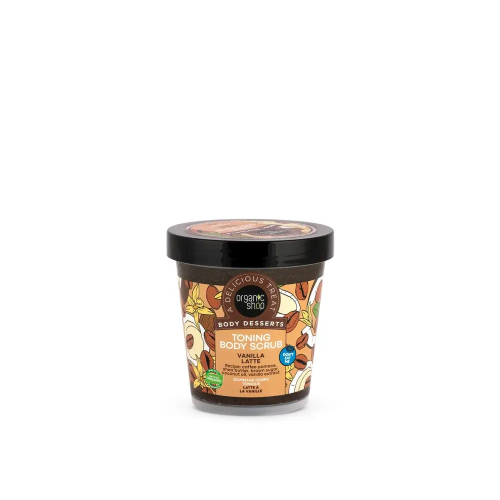 Negozio Biologico Scrub corpo rinvigorente al latte di vaniglia, 450 Ml