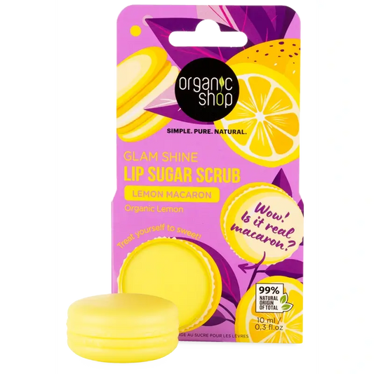 Negozio biologico Fac Scrub labbra al limone e zucchero, 10 ml