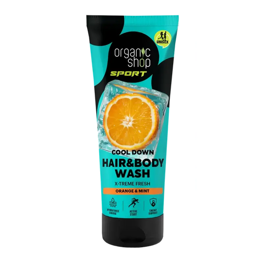 Organic Shop X-Treme Fresh Gel doccia e shampoo rinfrescante, 200 Ml