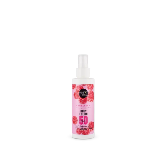Negozio Biologico Lampone + Lozione solare antiossidante per il corpo Spf50, 150 Ml