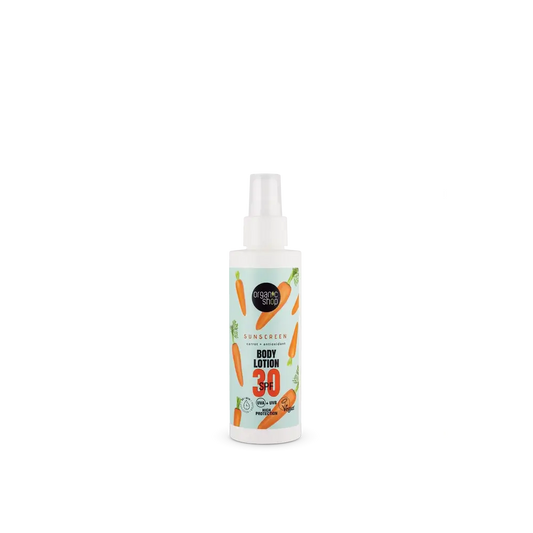 Negozio Biologico Carota + Lozione solare antiossidante per il corpo Spf30, 150 Ml