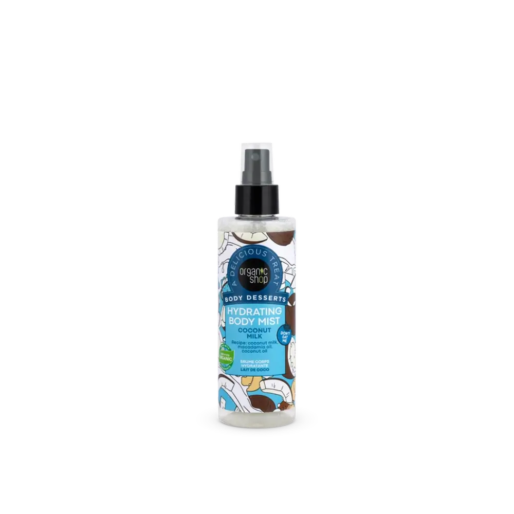 Organic Shop Latte di cocco idratante per il corpo, 200 Ml