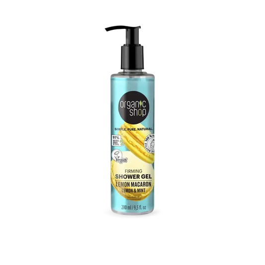Organic Shop Mix Gel doccia rassodante Lemon Macaron , 280 ml