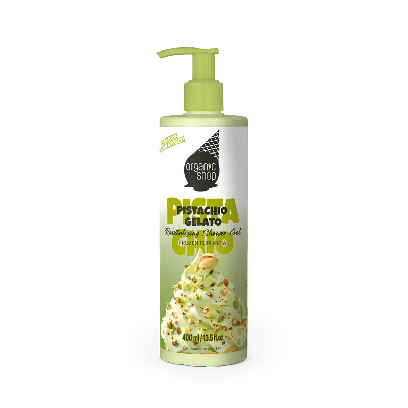 Organic Shop Ogs Ice Gel doccia rivitalizzante al pistacchio , 400 ml
