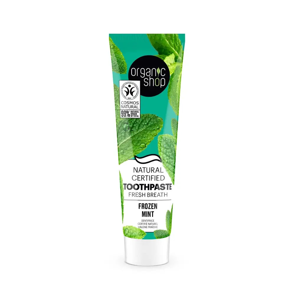 Negozio Biologico Menta Os. Dentifricio naturale certificato Alito fresco, 100 G