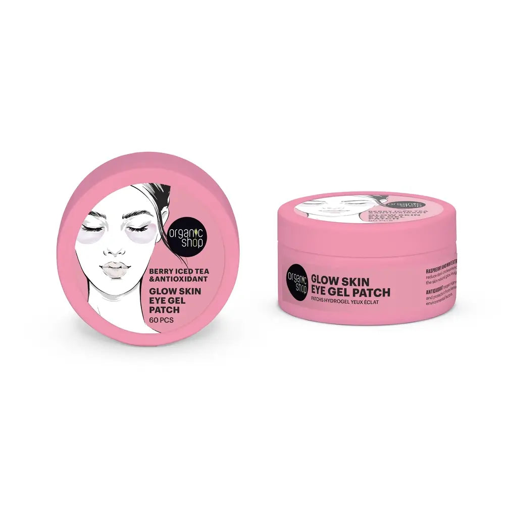Negozio biologico Glow Skin Iced Berry Tea Antiossidante Iced Berry Tea Gel Occhi, 60 pezzi