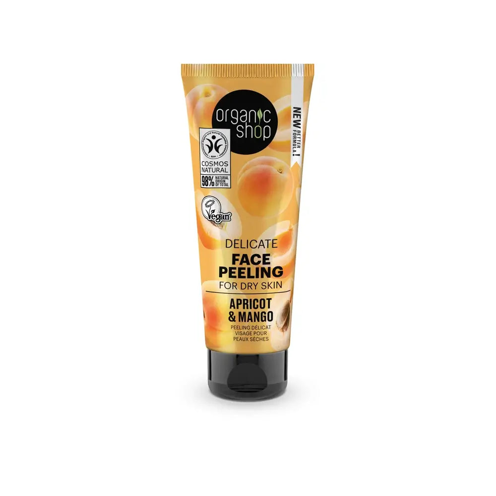 Organic Shop Peeling delicato per pelli secche all'albicocca e al mango Da Organic Shop, 75 Ml