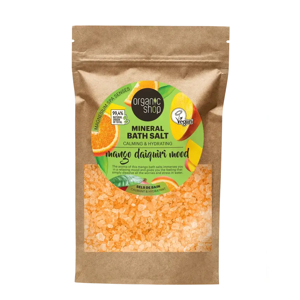 Negozio biologico Daiquiri Mood Mango Sali minerali da bagno, 500 G
