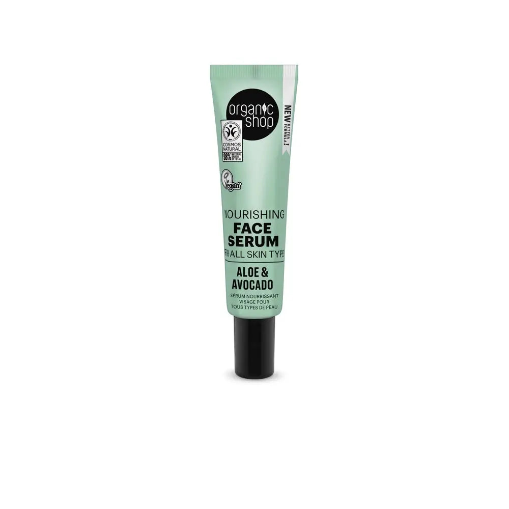 Organic Shop Siero idratante per il viso per tutti i tipi di pelle Avocado e Aloe Da Organic Shop, 30 Ml