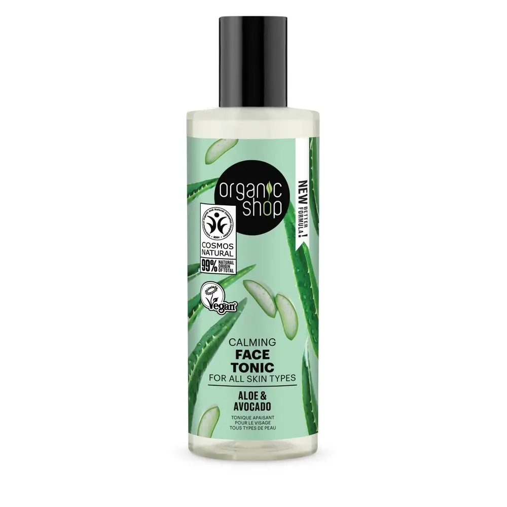 Organic Shop Tonico lenitivo per tutti i tipi di pelle Avocado e Aloe Da Organic Shop, 150 Ml