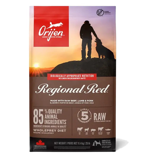 Orijen Canine Adult Regional Red 11,4Kg cibo per cani