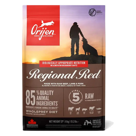Orijen Canine Adult Regional Red 6Kg cibo per cani