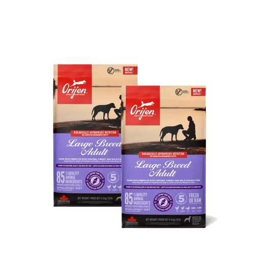 Orijen Canine Large Breed, confezione da 11, 2 x 4 kg