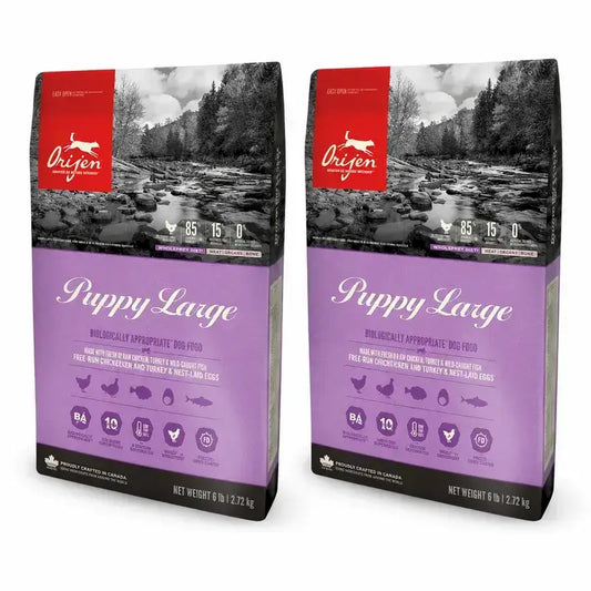 Orijen Canine Puppy Large 11,4 Kg cibo per cani , confezione 2