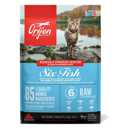 Orijen Feline Adult 6 Pesce 5,4Kg cibo per gatti
