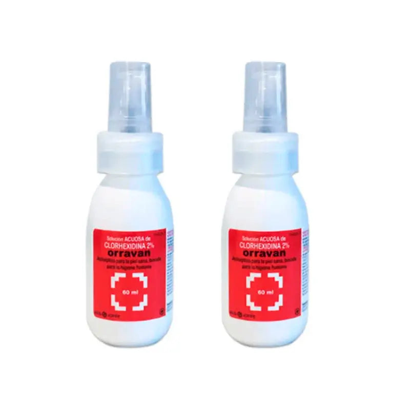 Orravan Duplo Soluzione acquosa di clorexidina al 2% 2 x 60 ml