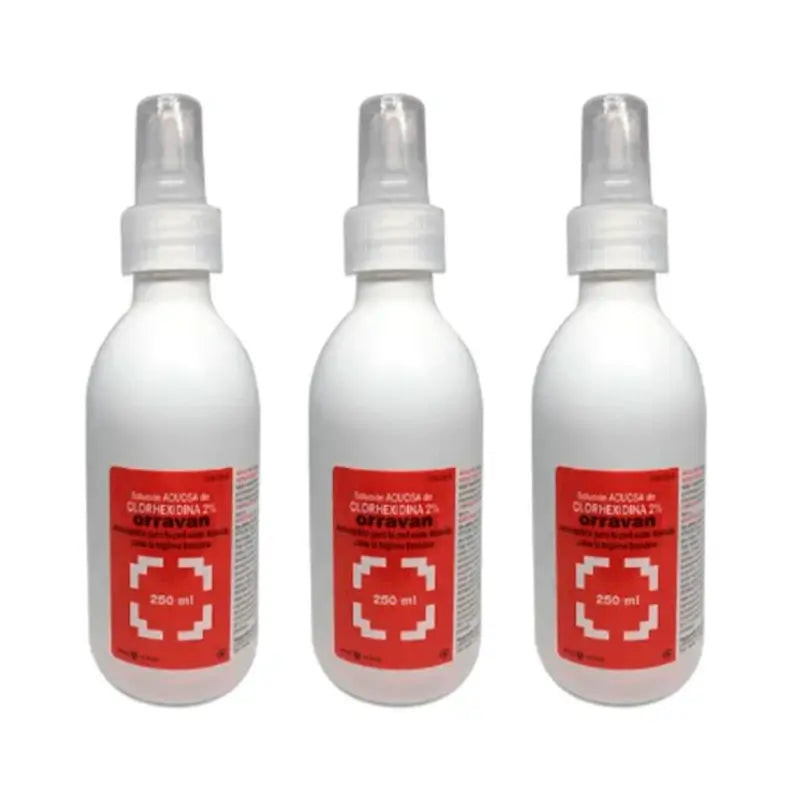 Orravan Triplo Clorexidina 2% Soluzione acquosa 3 x 250 ml