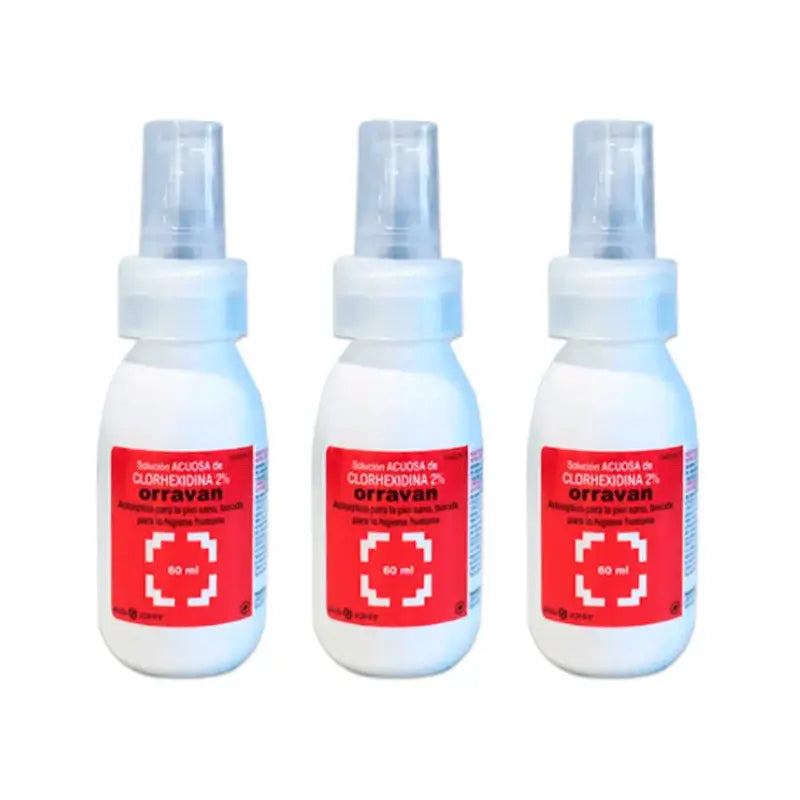 Orravan Triplo Clorexidina 2% Soluzione acquosa 3 x 60 ml
