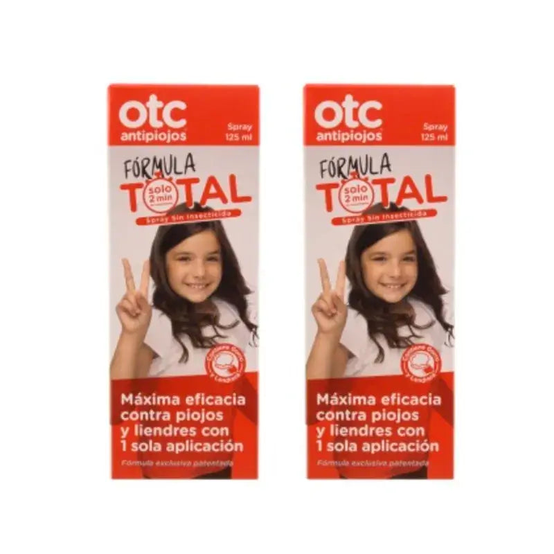 OTC Spray antipidocchi Formula Totale Confezione da 2 x 125 ml