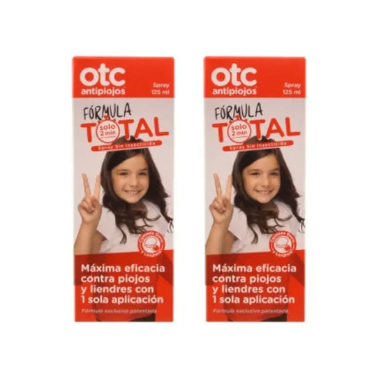 OTC Spray antipidocchi Formula Totale Confezione da 2 x 125 ml