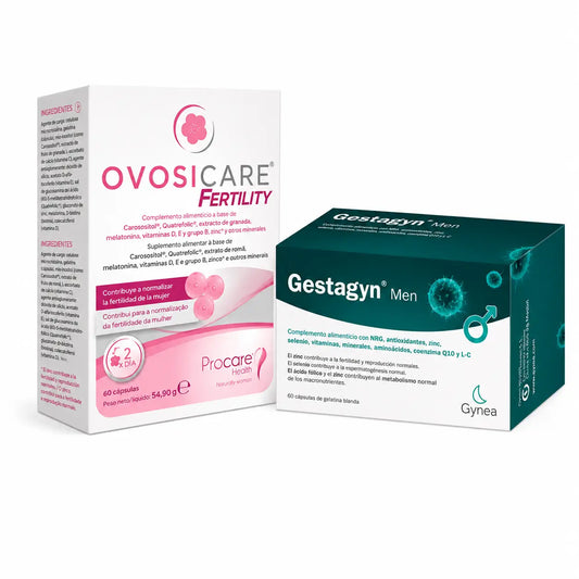 Ovosicare Fertilità, 60 Capsule + Gestagyn Uomo, 60 Capsule