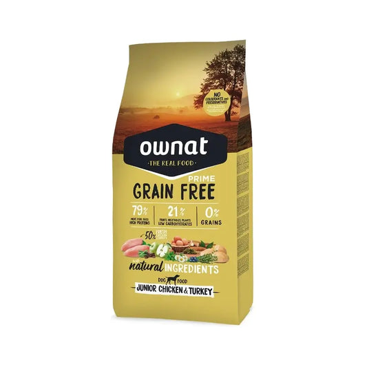 Ownat Grain Free Prime Junior Pollo e Tacchino 12 Kg