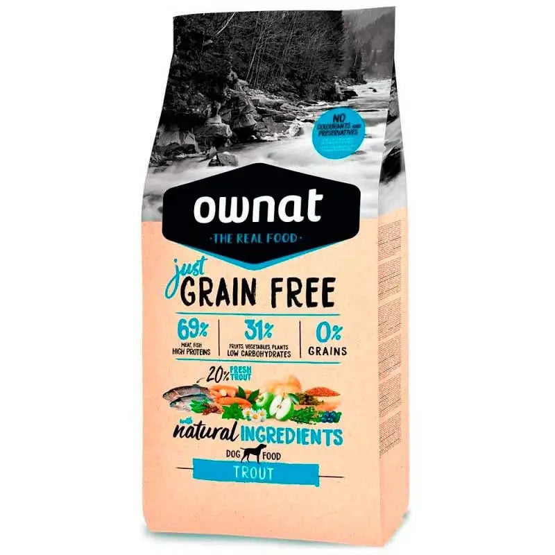 Ownat Just Canine Adult Grain Free Trota 3 kg, cibo per cani