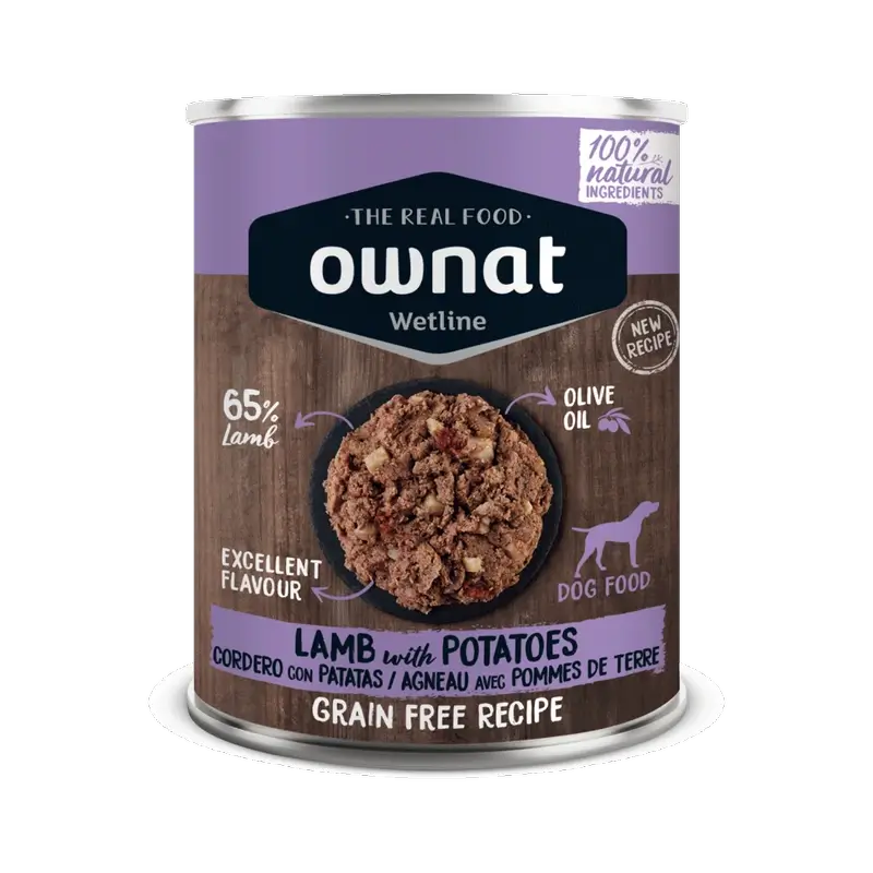 Ownat Wetline Canine Agnello con patate 12X395Gr