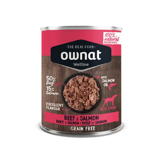 Ownat Wetline Canine Manzo e Salmone 12X395Gr