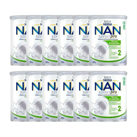 Nestlé Nan Total Comfort 2 Infant Milk, 12 X 800g Pack