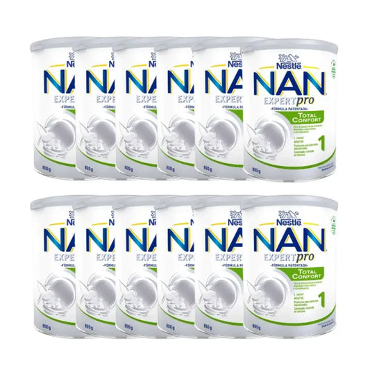 Nestlé Nan Total Comfort 1 Latte per lattanti, confezione da 12 X 800 g