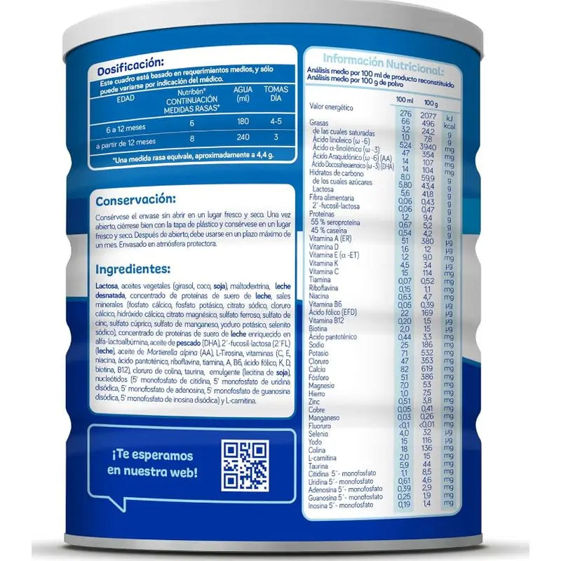 Nutribén Pro-Alfa 2 Latte di proseguimento, 12 X 800 g