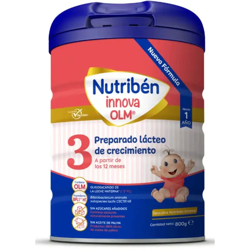 Nutribén Innova 3 Latte di crescita, 12 X 800 grammi