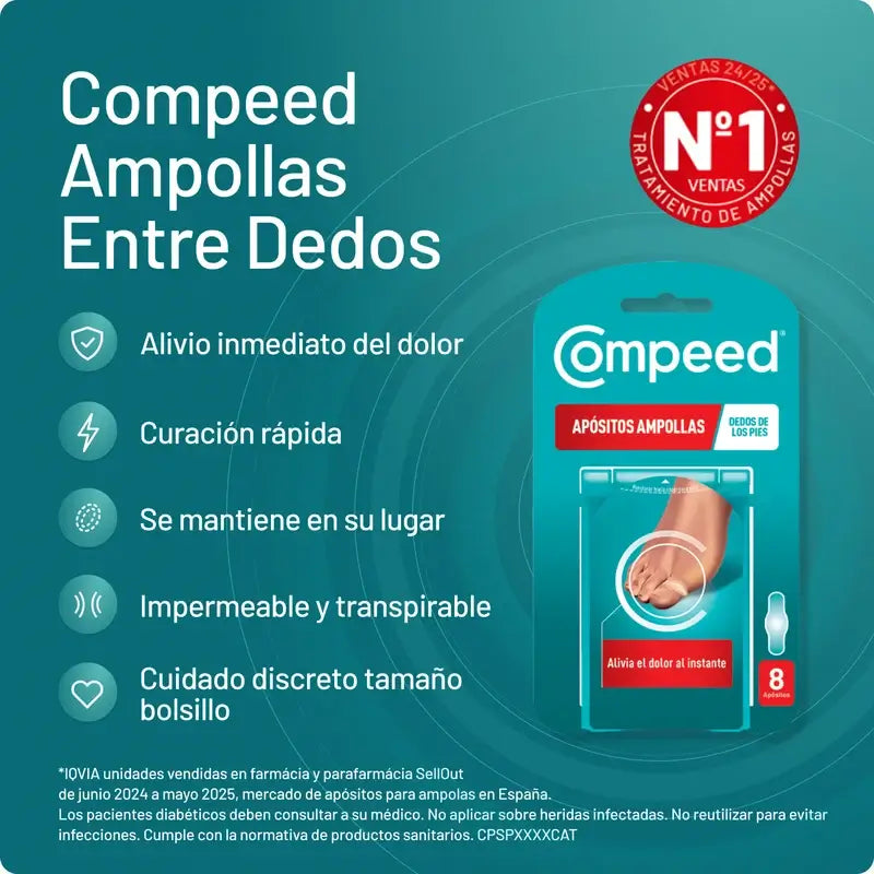 Confezione di medicazioni per dita e piedi Compeed, 2x8 unità
