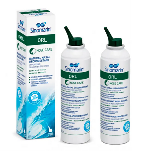Sinomarin Confezione da 2 unità Orl Decongestionante nasale, 200 Ml