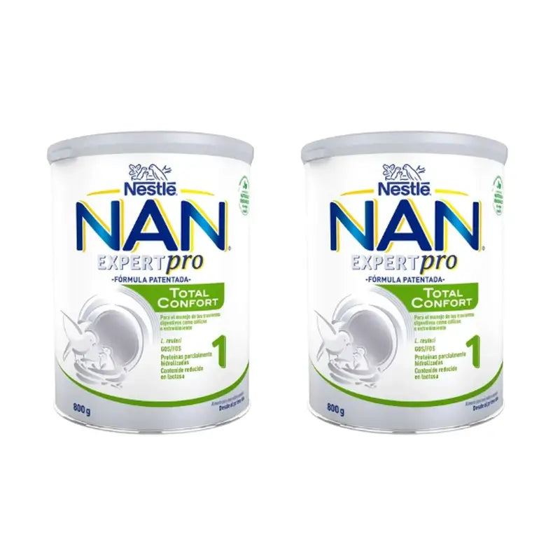 Nestlé Nan Total Comfort 1 Latte per lattanti, confezione da 2 X 800 g