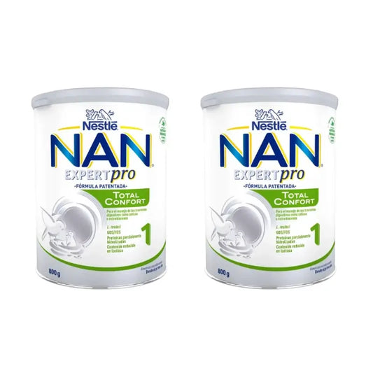 Nestlé Nan Total Comfort 1 Latte per lattanti, confezione da 2 X 800 g