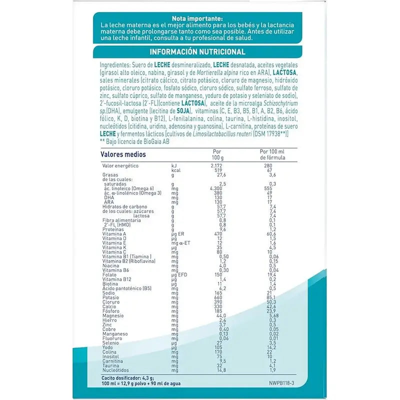 Nestlé Nan Optipro 1 Latte di avviamento, 2X1200 g