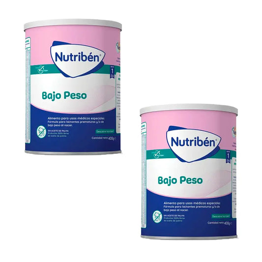 Latte a basso peso Nutribén, 2 X 400 grammi