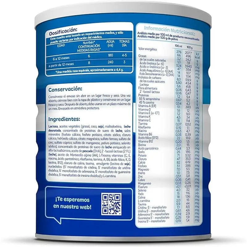 Nutribén Pro-Alfa 2 Latte di proseguimento, 2 X 800 g