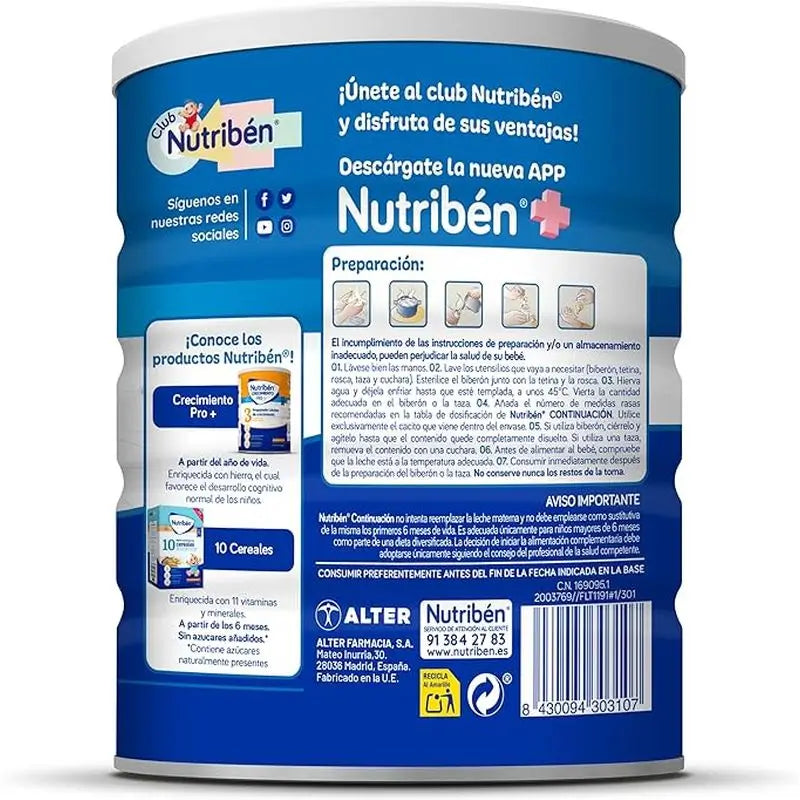 Nutribén Pro-Alfa 2 Latte di proseguimento, 2 X 800 g