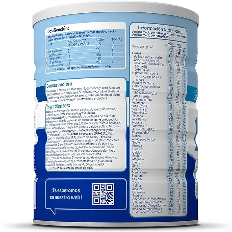 Nutribén Natal Pro-Alpha Latte Starter, 2 X 800 g